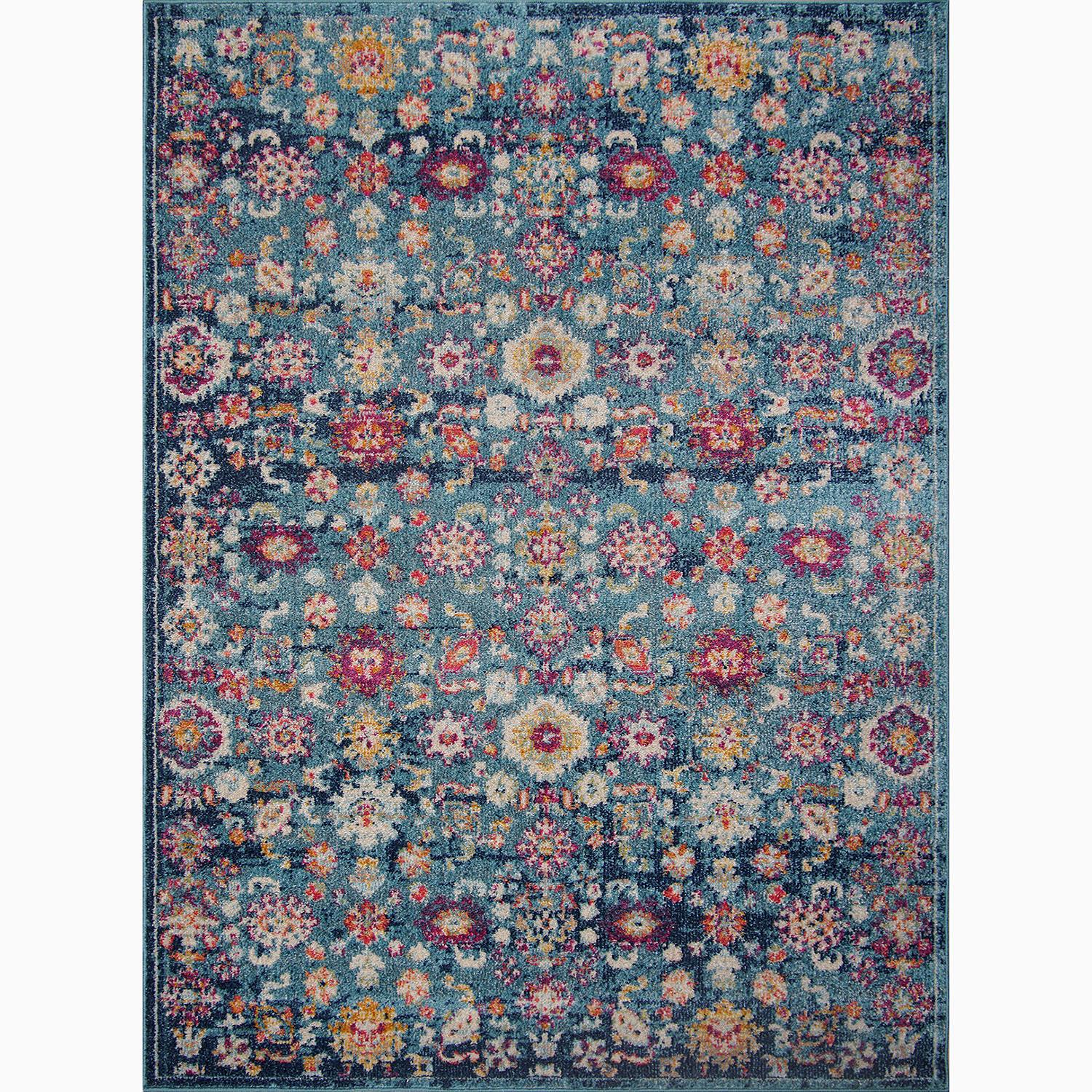 Vintage 7654 Teppich Blau 0