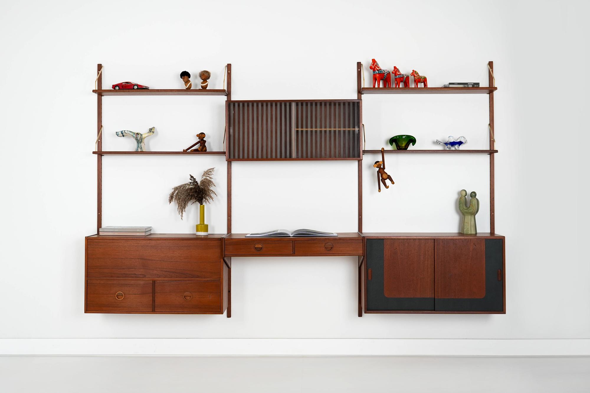 Modulares Teak-Regalsystem 60er Jahre Hansen & Guldborg 2