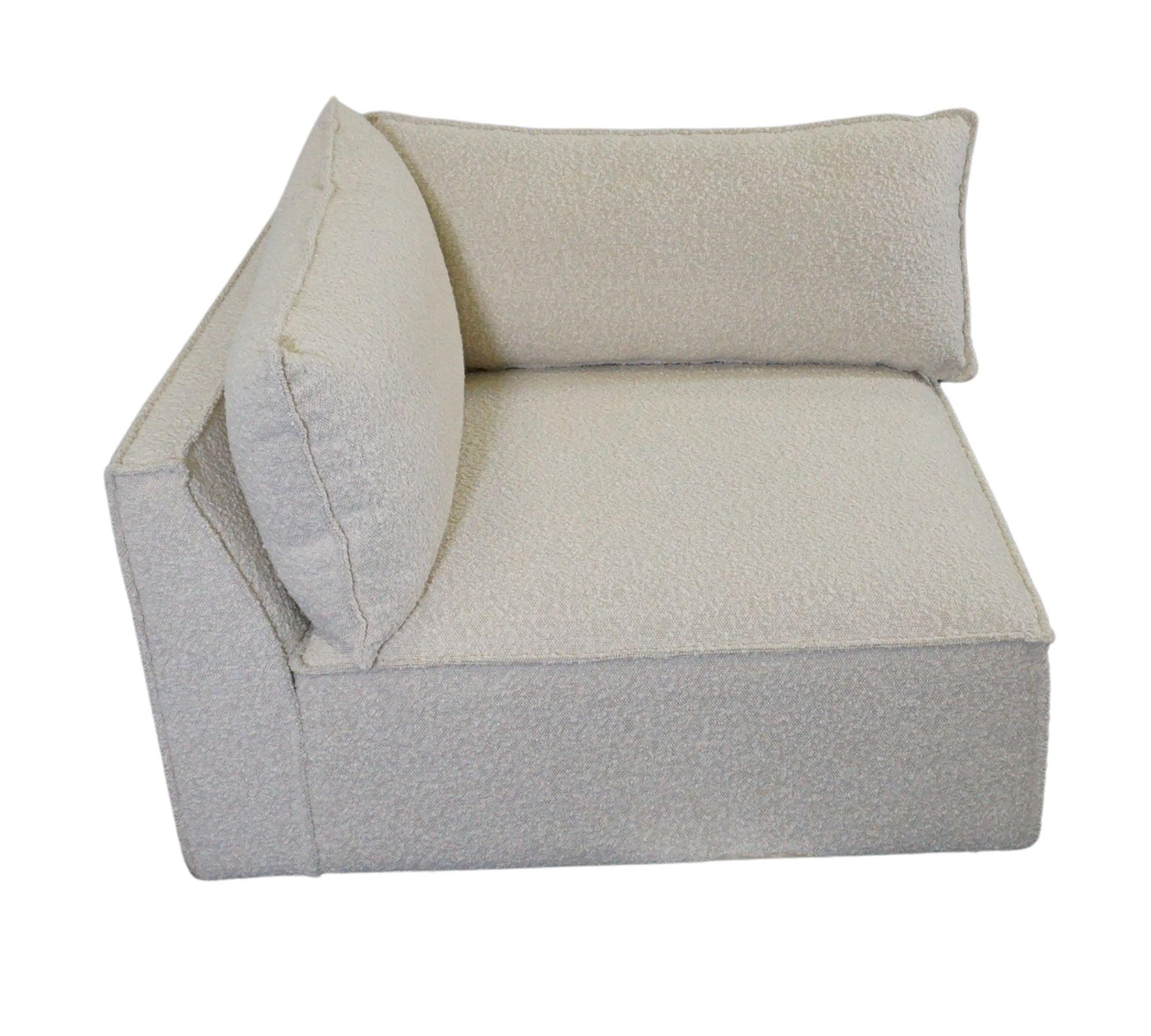 Daphne 1-Sitzer Eckmodul Links Maya Cream 8