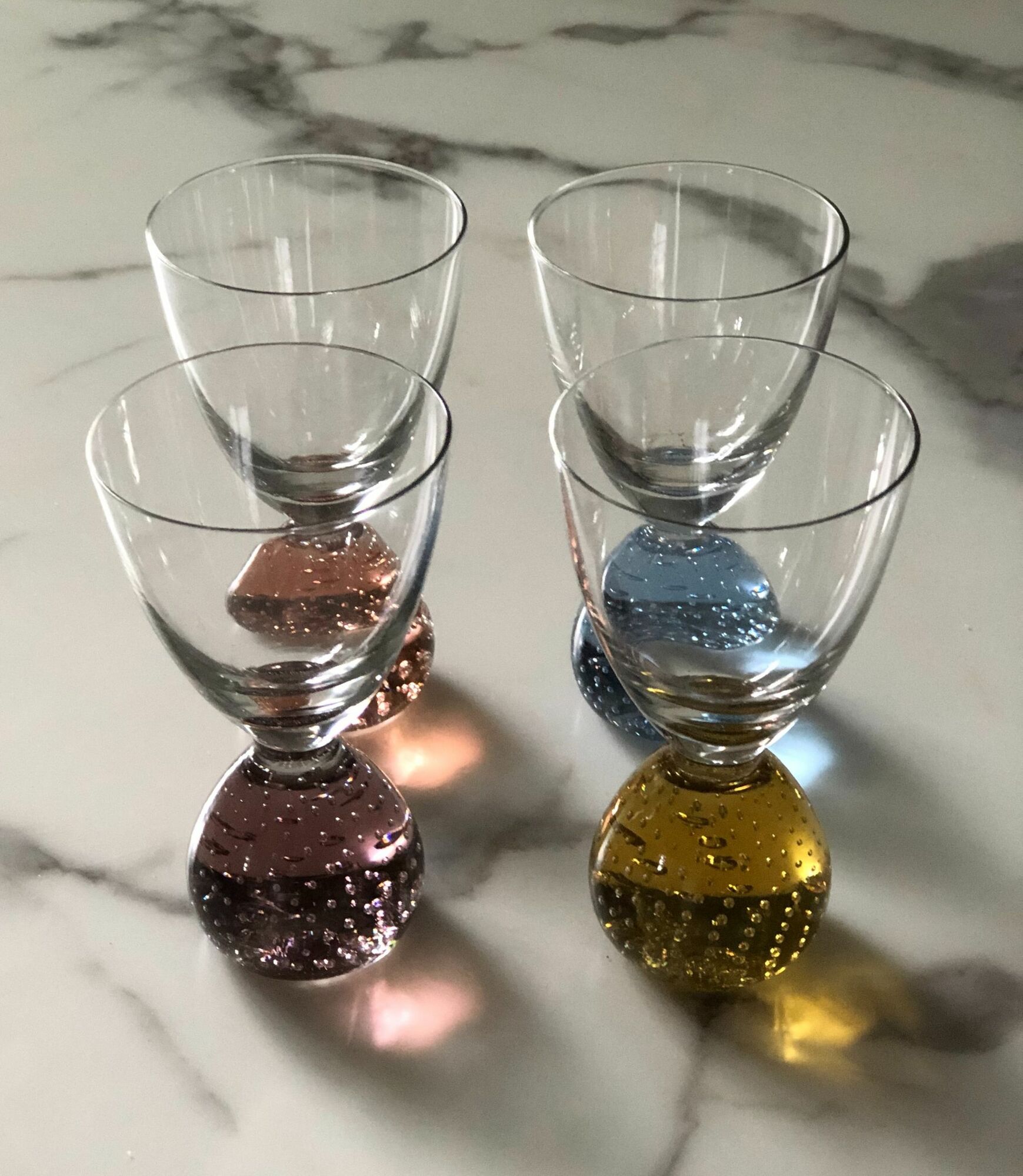 Trinkgläser Murano, 4er-Set, Bargläser, bunt 0
