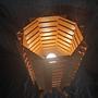 Vintage Holz Tischlampe 60er Jahre 4