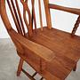 Vintage Armchair Oak Wood Brown 1960s 11