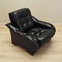 Armchair Faux Leather Black 1980s 11