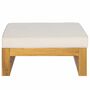 Mavre Lounge Ottoman Acacia Wood Textile Beige 1