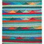 Kilim Gashgai Teppich Blau 0