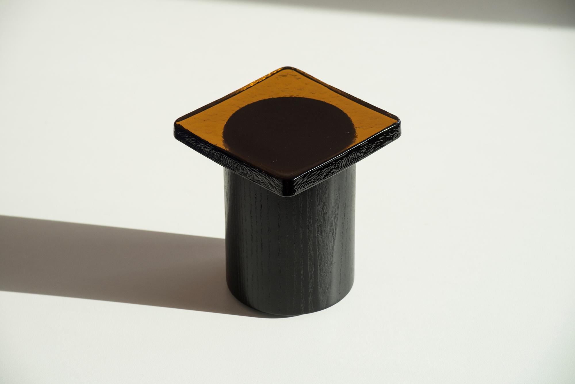 PIEDUCCIO Bowl L Ash wood Black Stained 0