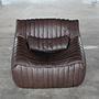 Togo Armchair Smooth Leather Folk Brown 2
