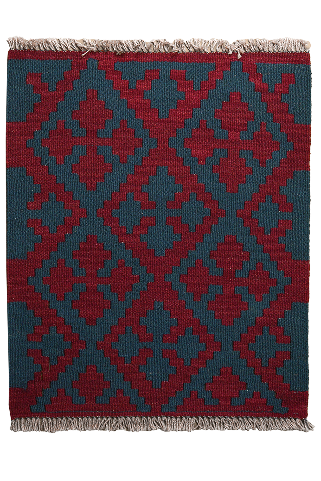 Kilim Gashgai Teppich Rot Blau 0