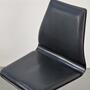 Vintage Bürostuhl Metall Holz Schwarz Braun 1960er Jahre 3