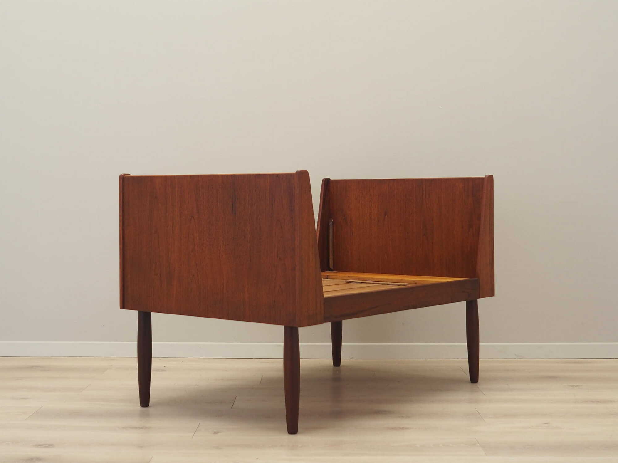 Vintage Bed Teak Wood Brown 1970s 2