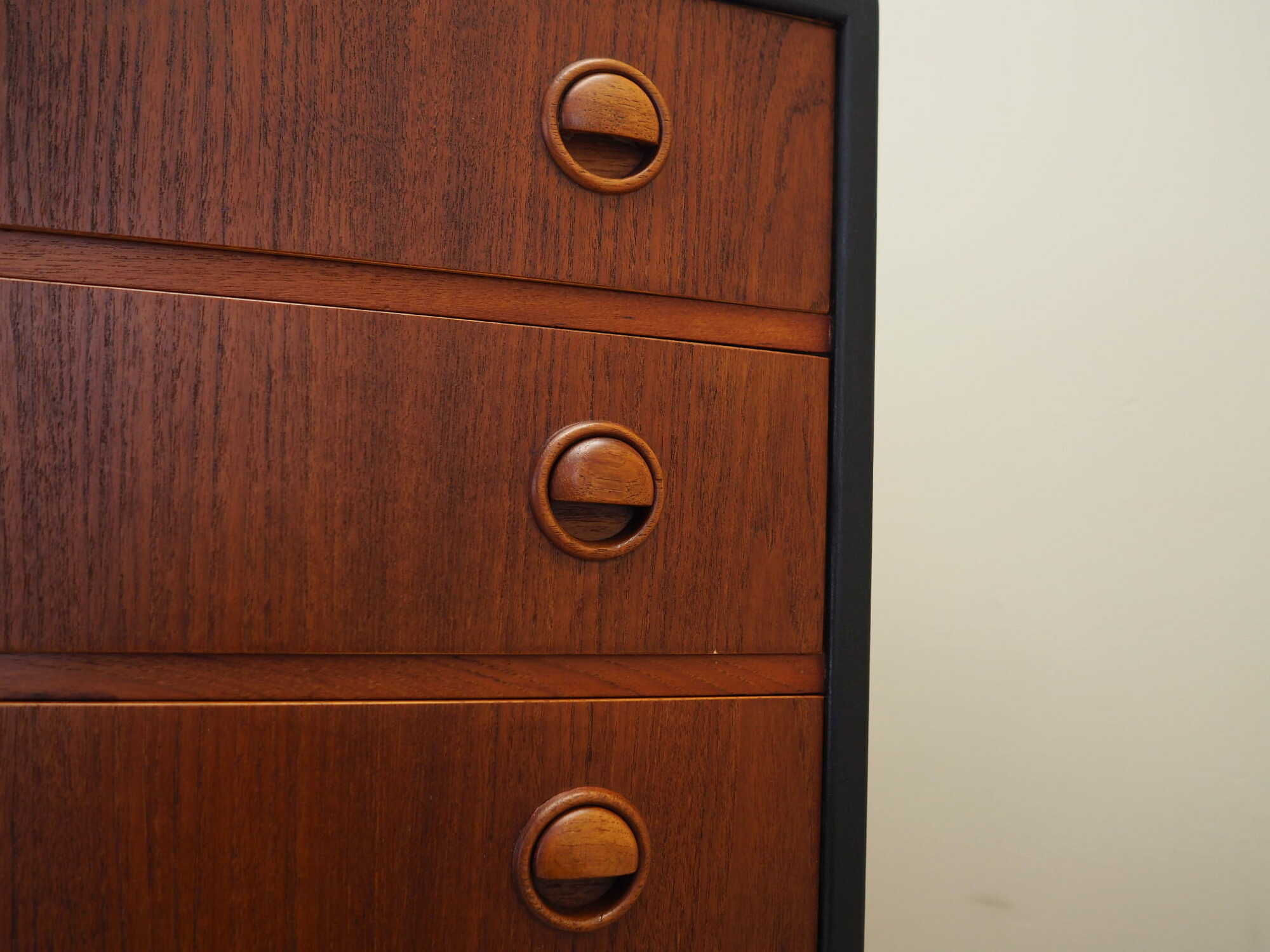 Vintage chest of drawers Teak wood Brown 1960s 7