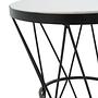 Shalimar Round Side Table Marble Metal 7