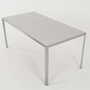 Vintage Table Aluminum Grey 1980s 3