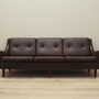 Sofa Leder Braun 1960er Jahre 1