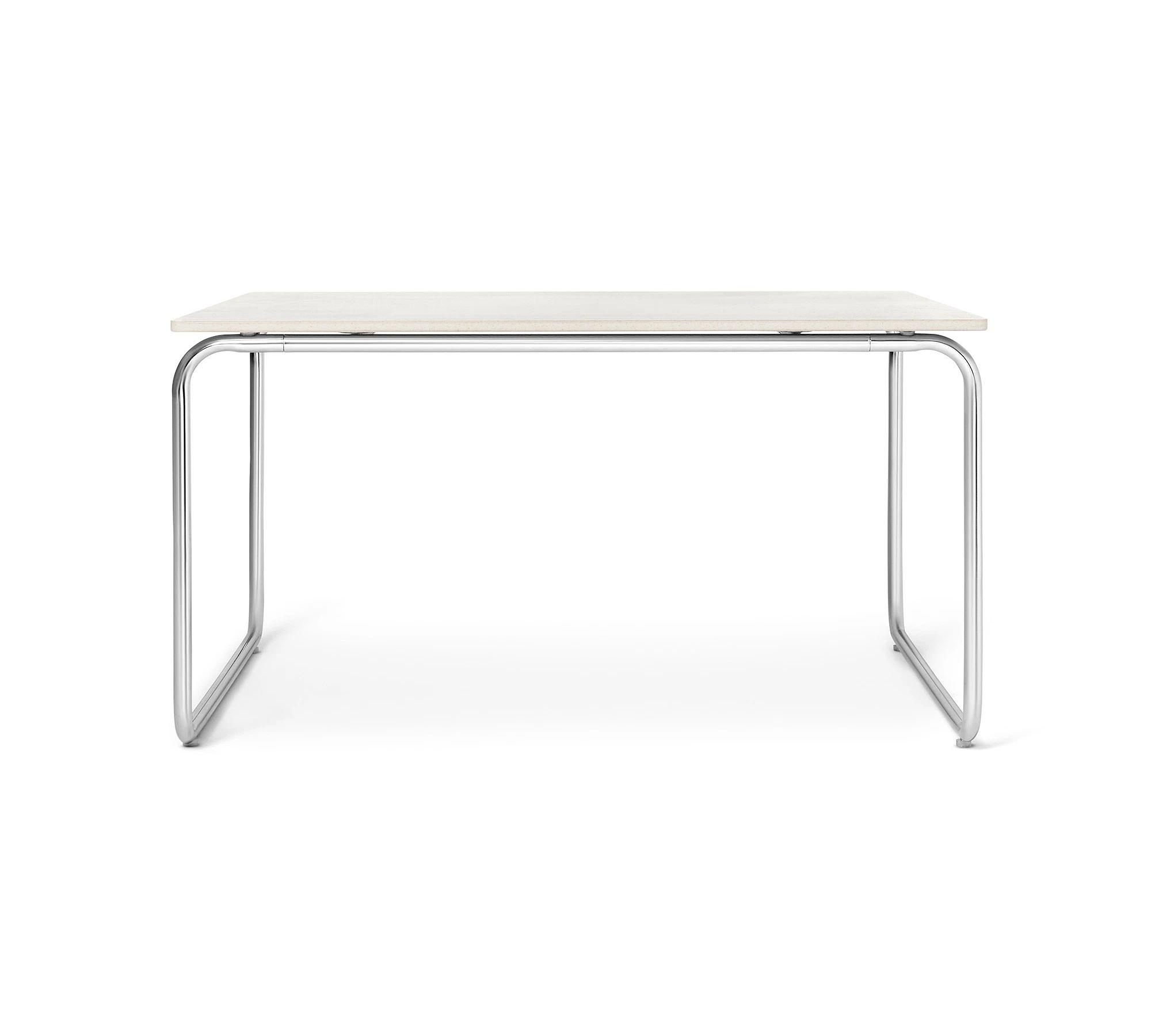 Marlon Couchtisch Sand Stone Chrom 70x70 cm 5