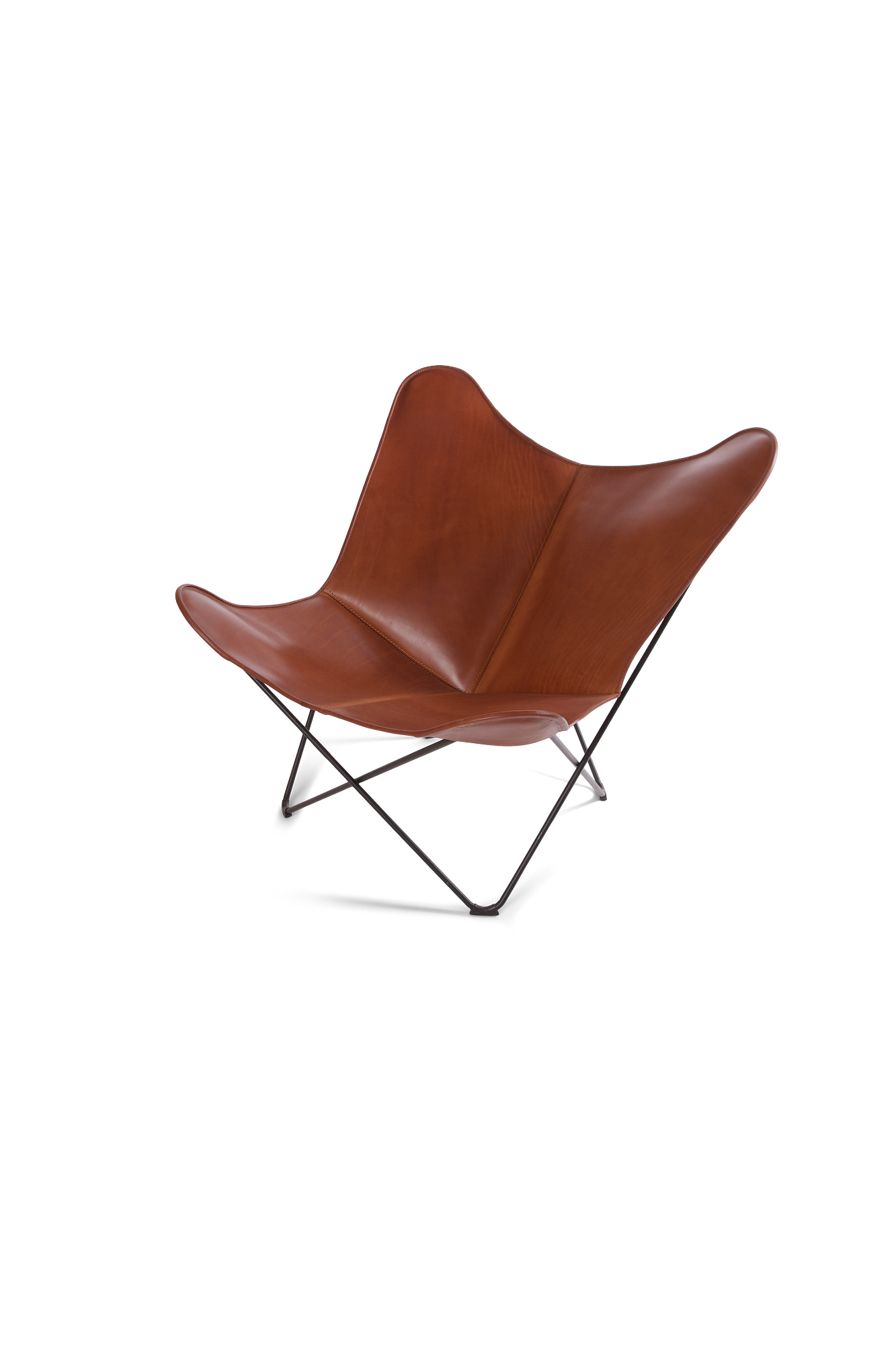 Merolina Stuhl Leder Cognac 0