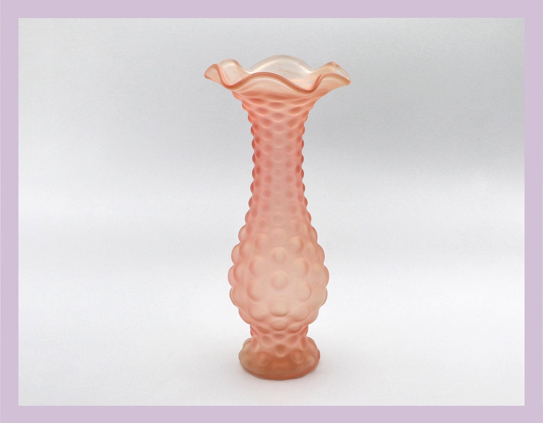Vintage Blumenvase mit Wellenrand 1930er Jahre 3