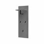 Garderobenbank Holz Metall Grau 0