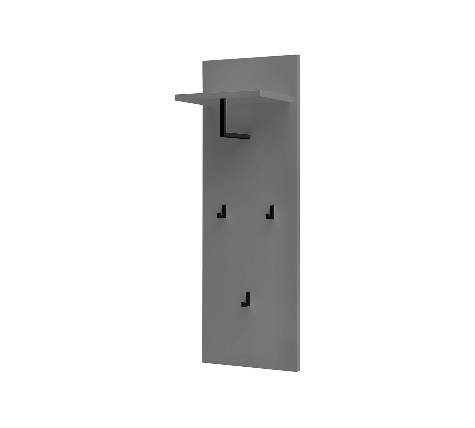 Garderobenbank Holz Metall Grau 0