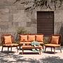 Lasia Gartensessel Akazienholz Polyester 1