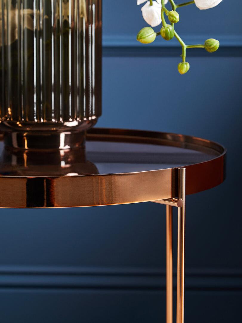 Allure Beistelltisch Spiegelglas Gold 3