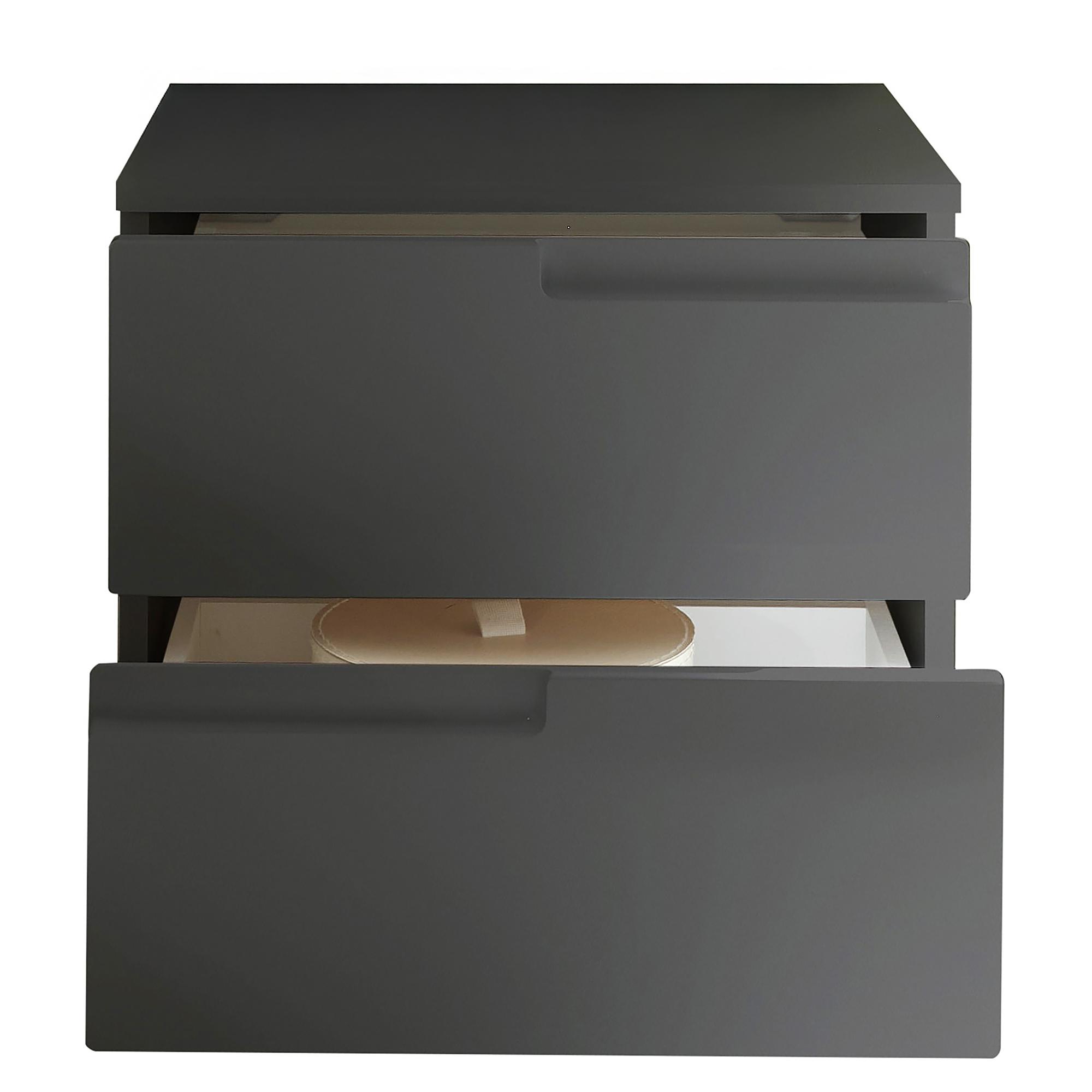 Nightstand Abelardo Graphite 42 cm 4