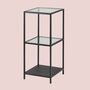 Regal Glas Metall Schwarz 0