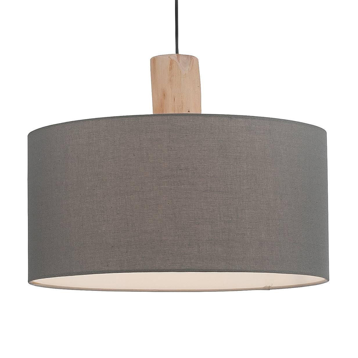 Pendelleuchte Linen Grau 0