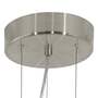 Pendant light Web fabric Brushed steel 3