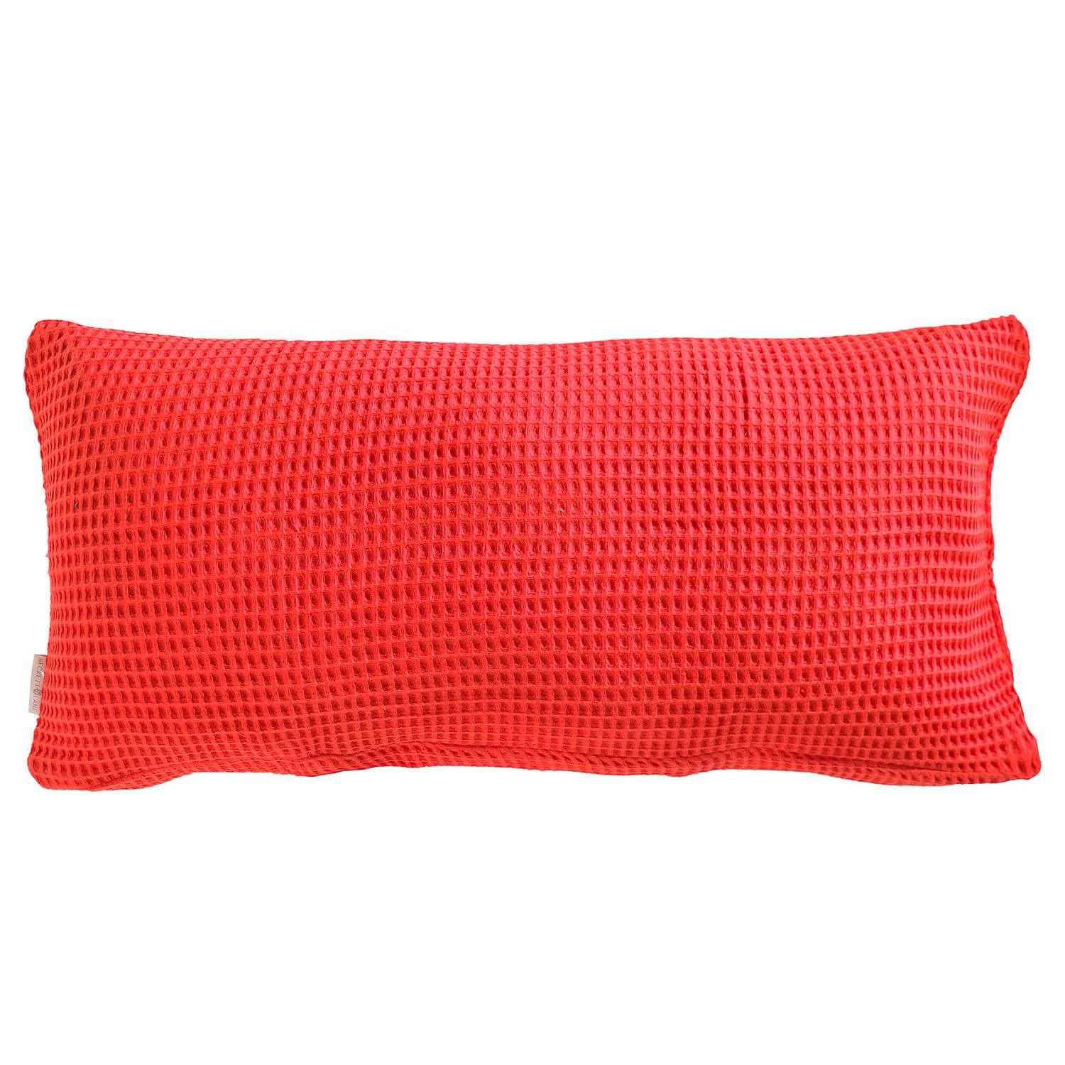 Kissenbezug Wafel I Baumwolle Koralle 0