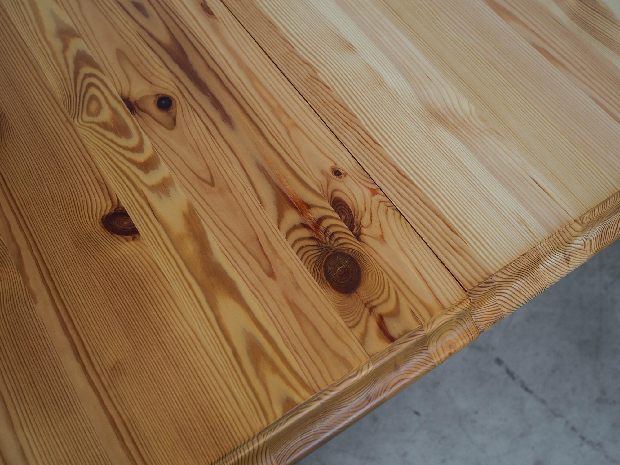 Dining table pine wood 1970s 5