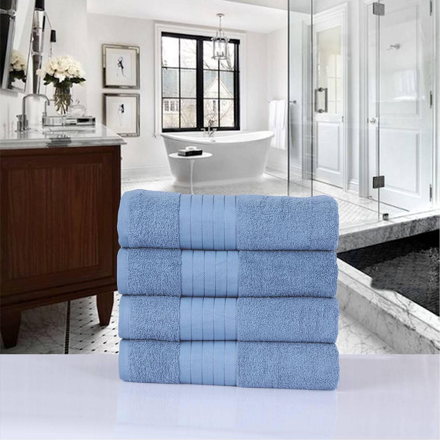 Branda Towel Set 4-Piece Set Cotton Ice Blue 2