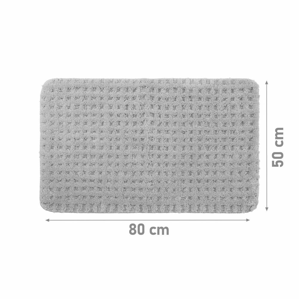 Microfaser Badematte Soft Grau 50 x 80 cm  1