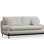 Modern sofa 2-seater White 8