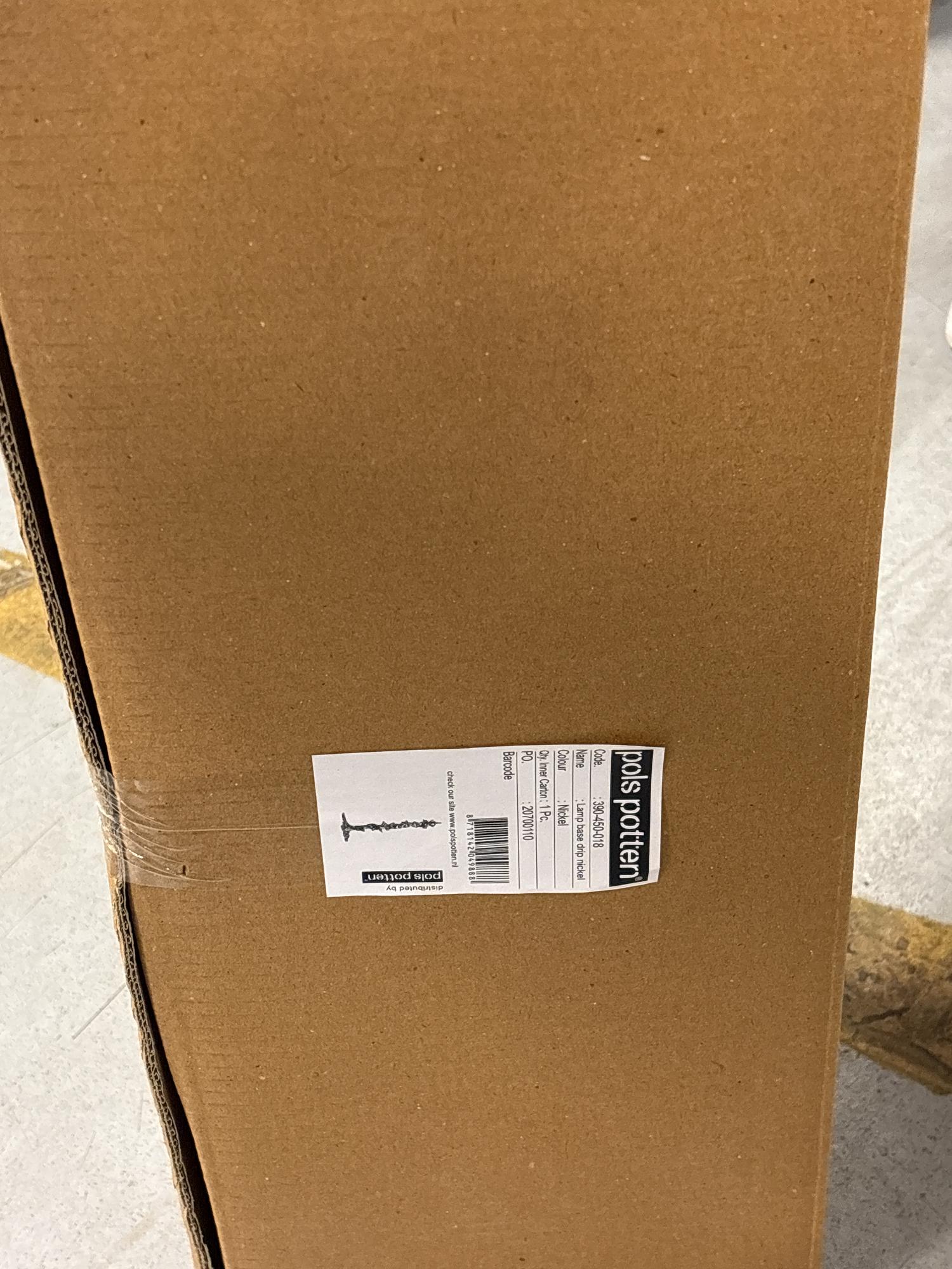 Drip Lampenfuß Metall Silber 2