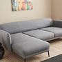 Venus Sofa Récamiere Links Grau 3