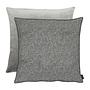 Alessio Pillowcase Structured Fabric Gray 66 x 66 cm 0