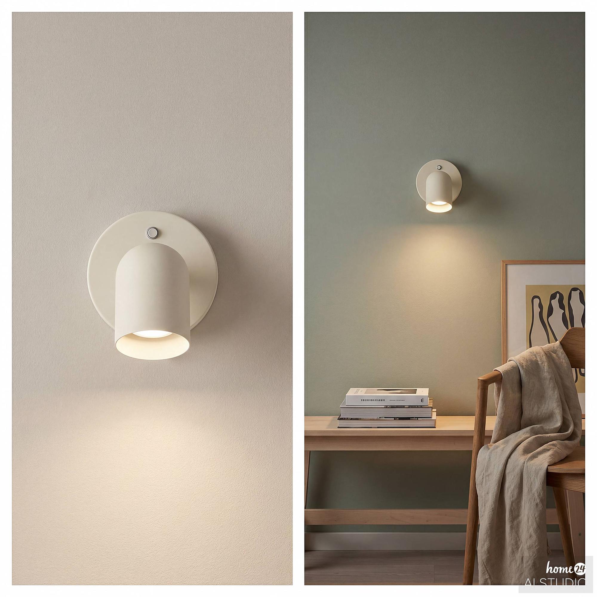 DINA Battery-Powered Wall Light 3-Stage Dimmer Beige 3