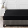 Lenzuolo con angoli in cotone nero 100cm x 200cm 0