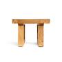 Teak wood side table Natural 6
