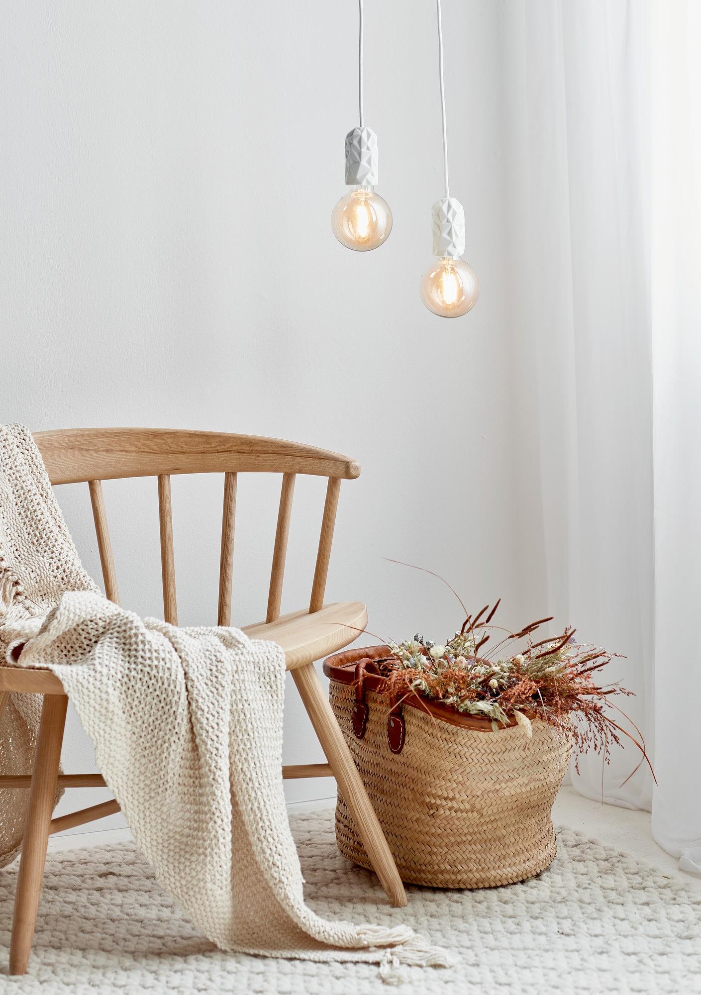 Hang Lampada a sospensione Bianco 1