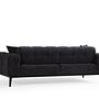 Athena 3-Sitzer Schlafsofa Schwarz 5