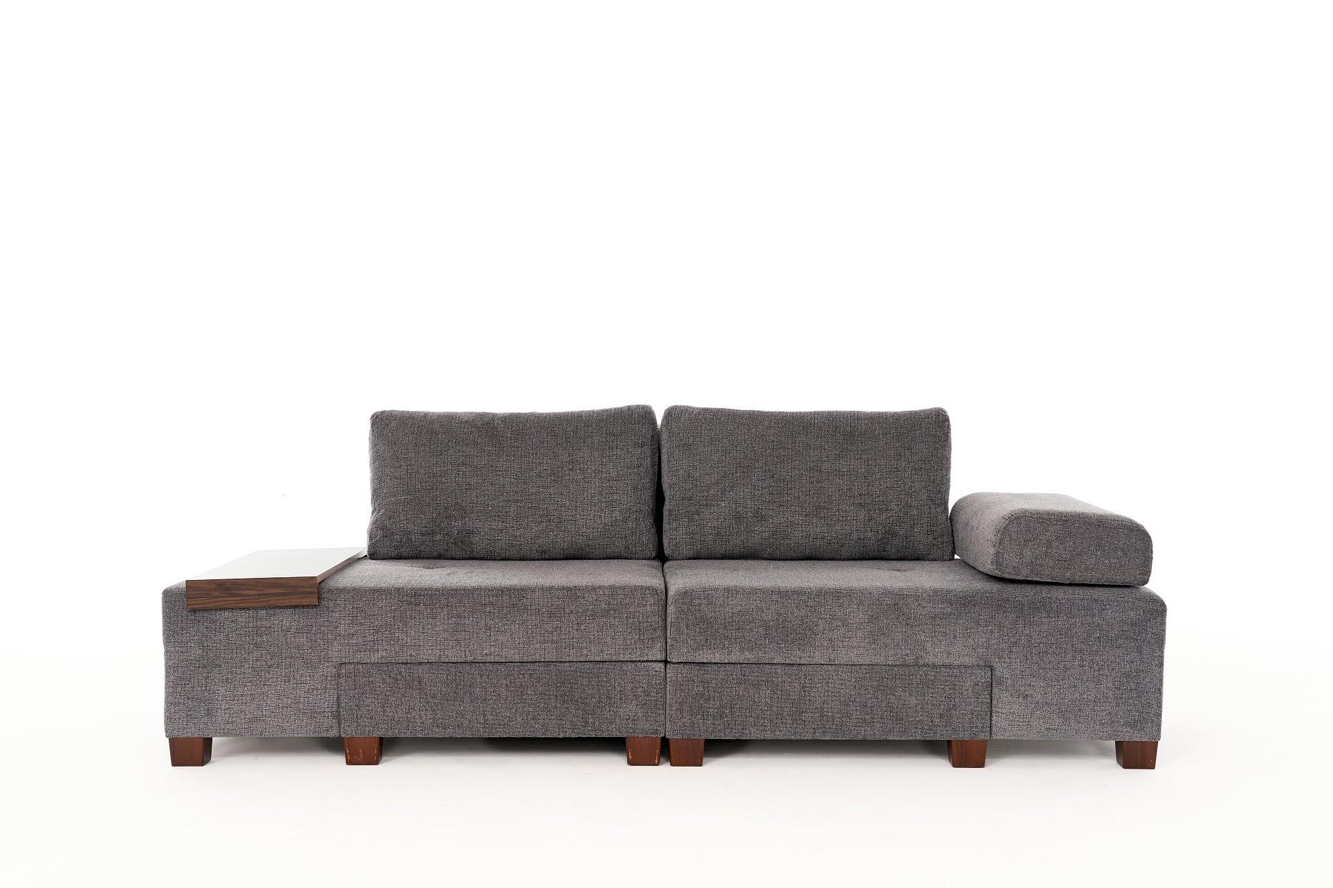 Perenna Sofa 3-Sitzer Chenille Grau 7