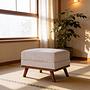 Stool Japandi Fabric Beige 1