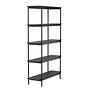 Home Shelf Wood Black 4