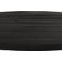 Ovale Tischplatte Mangoholz Schwarz 0