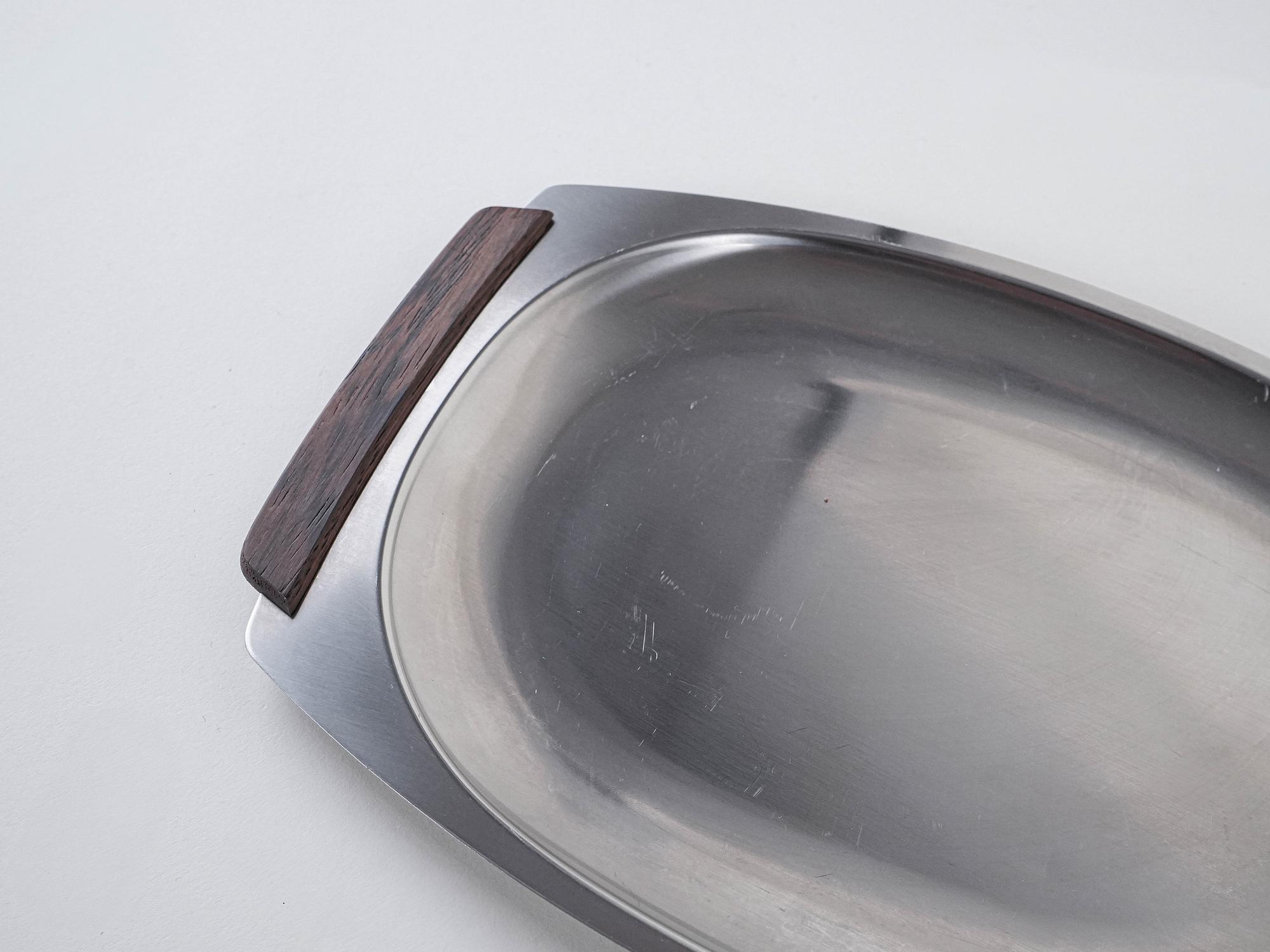 Stainless steel tray 1970s 4