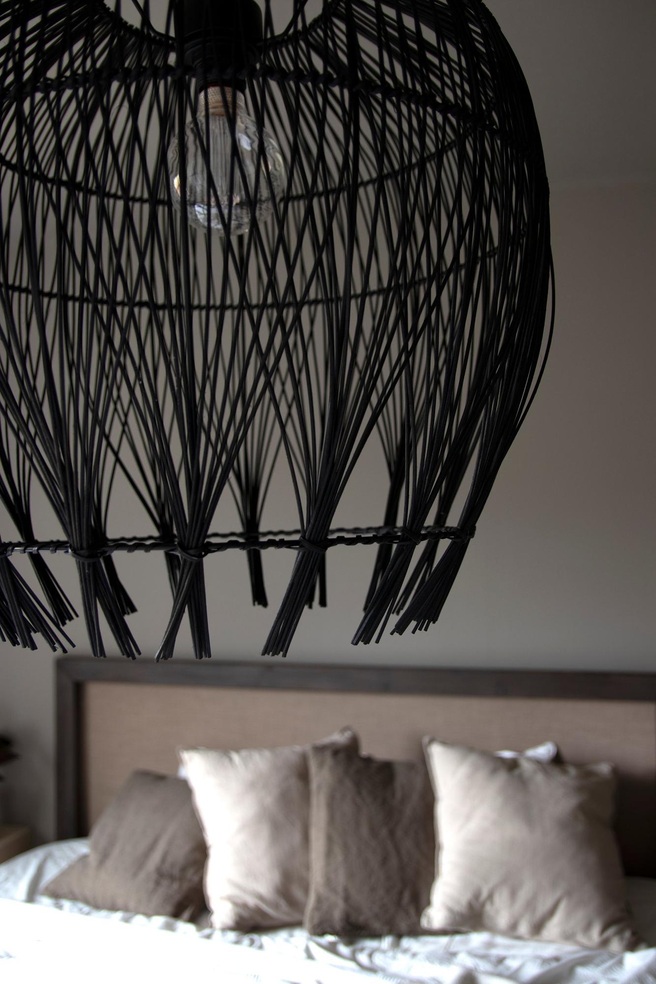 Montego Lampenschirm Rattan Schwarz Ø 50cm 3