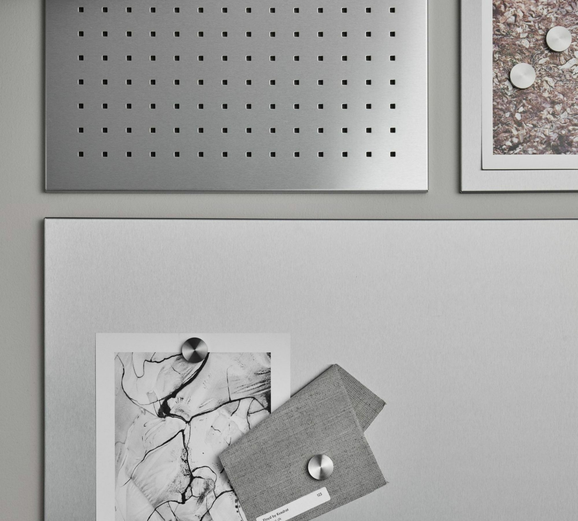 Muro Magnettafel Edelstahl Matt 80 x 40 cm 3