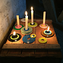 Kerzenständer Stahl Pulverbeschichtet Weiß 5